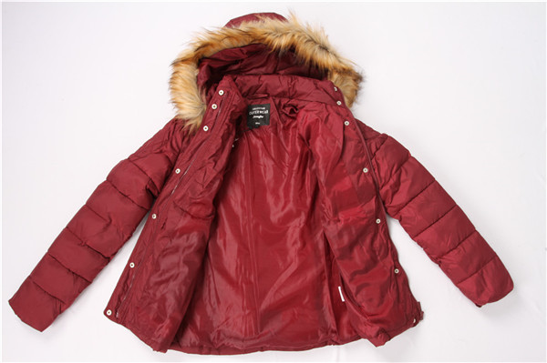 burgundy winter jacket