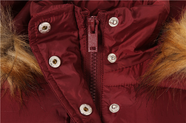 burgundy winter jacket womens