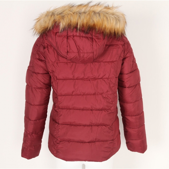 Wool Fur Hood Winter Coats